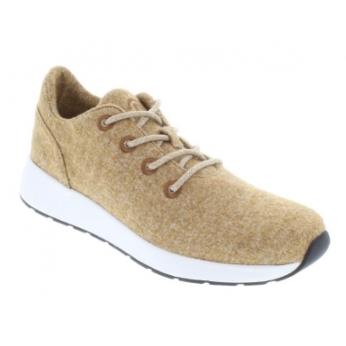 BNSM Sneaker Ms. Snug Wooly - 100% Merinowolle - hellbraun Damen